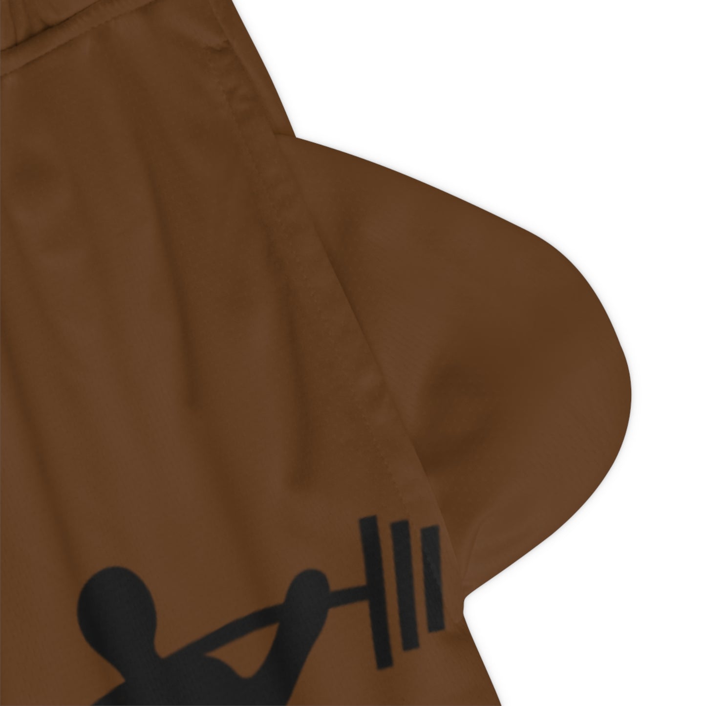 Basketball Rib Shorts: Weightlifting Brown