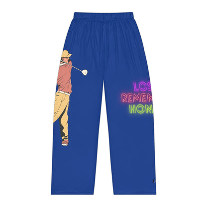 Pambabaeng Pajama Pants: Golf Dark Blue