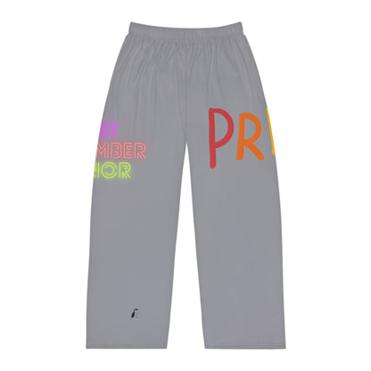 Men's Pajama Pants: LGBTQ Pride Grey