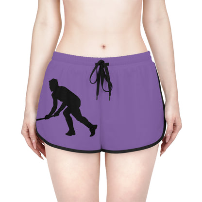 Women's Relaxed Shorts: Hockey Lite Purple