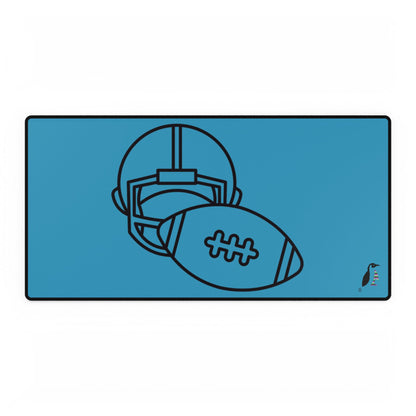 Desk Mats: Football Turquoise