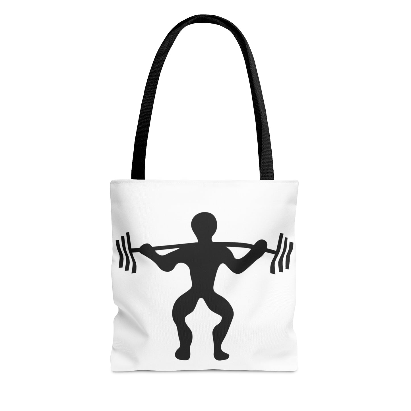 Tote Bag: Weightlifting White