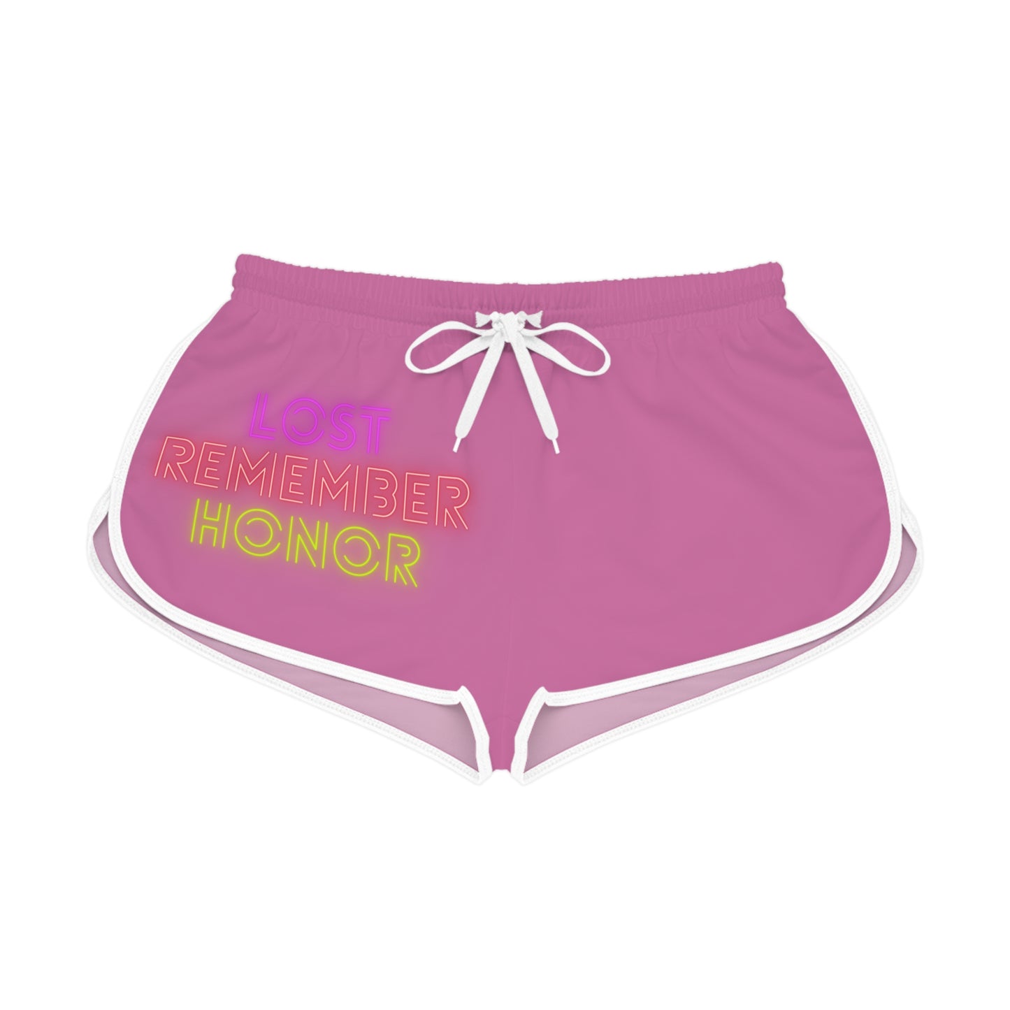 Women's Relaxed Shorts: Lost Remember Honor Lite Pink