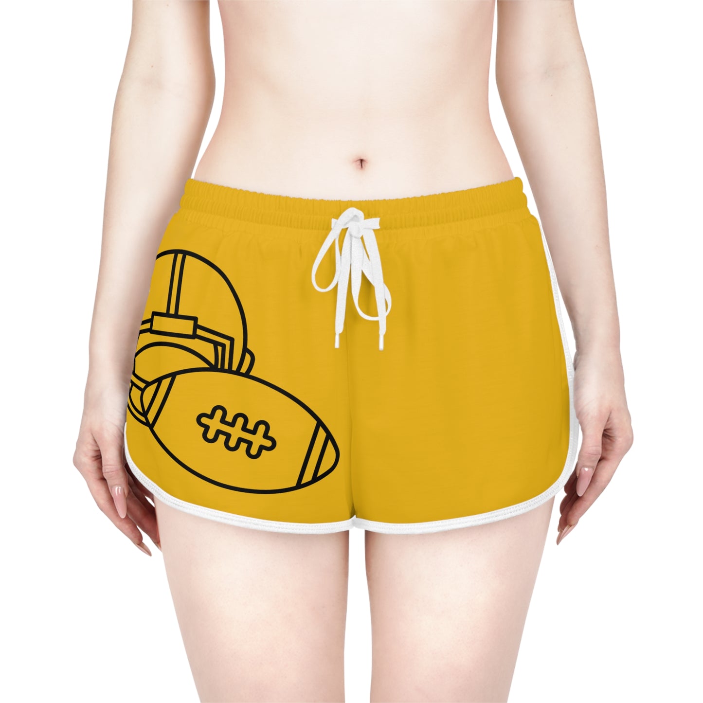 Women's Relaxed Shorts: Football Yellow