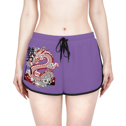 Women's Relaxed Shorts: Dragons Lite Purple