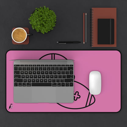 Desk Mat: Football Lite Pink