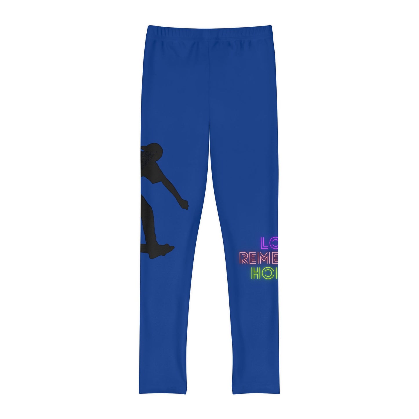 Youth Full-Length Leggings: Skateboarding Dark Blue