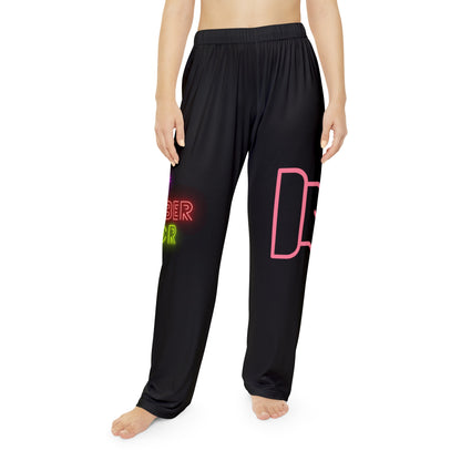 Pambabaeng Pajama Pants: Fight Cancer Black 