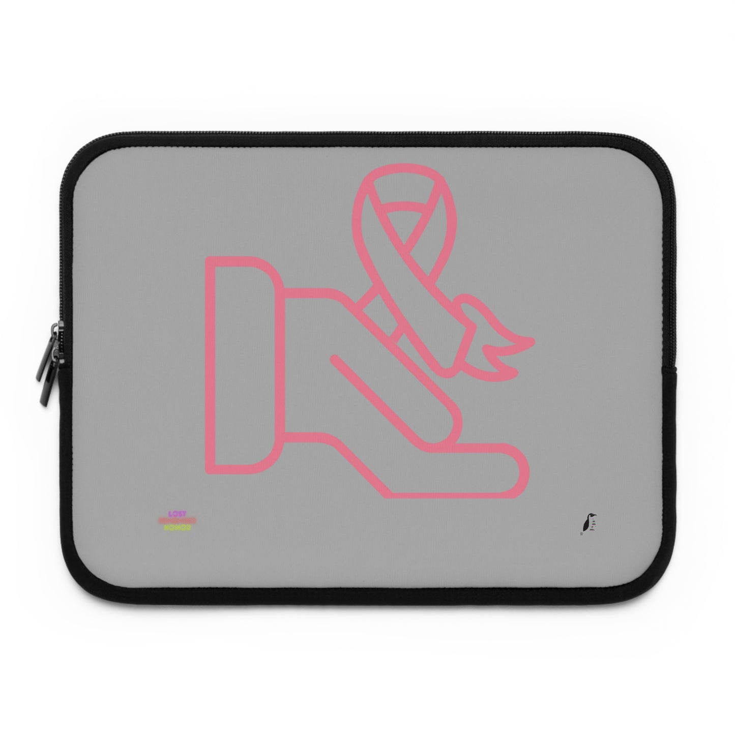 Laptop Sleeve: Fight Cancer Lite Grey