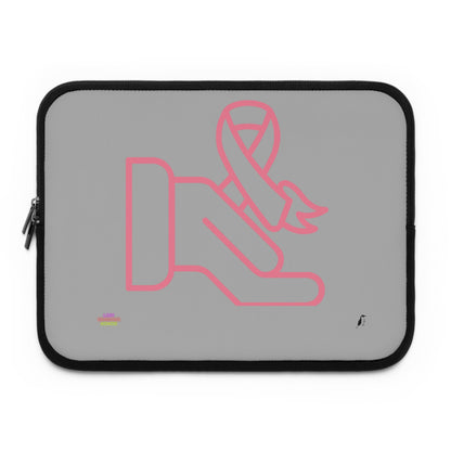 Laptop Sleeve: Fight Cancer Lite Grey