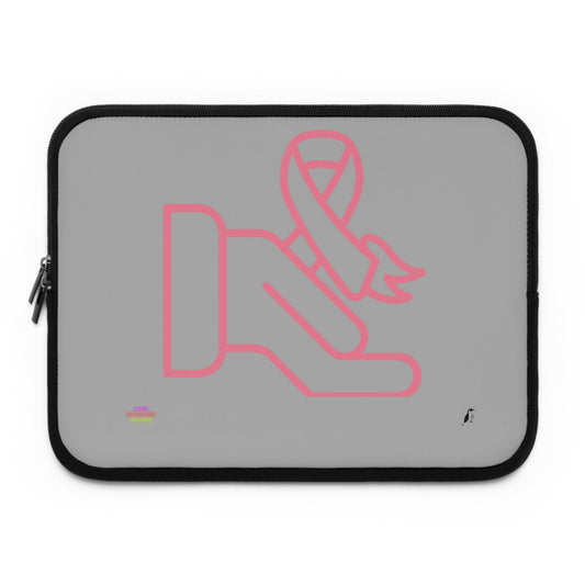 Laptop Sleeve: Fight Cancer Lite Grey