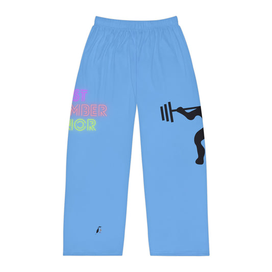 Men's Pajama Pants: Weightlifting Lite Blue