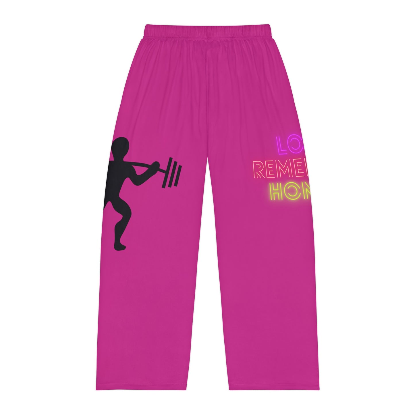 Men's Pajama Pants: Weightlifting Pink