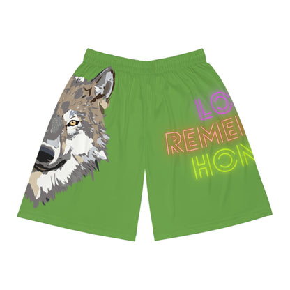 Basketball Shorts: Wolves Green