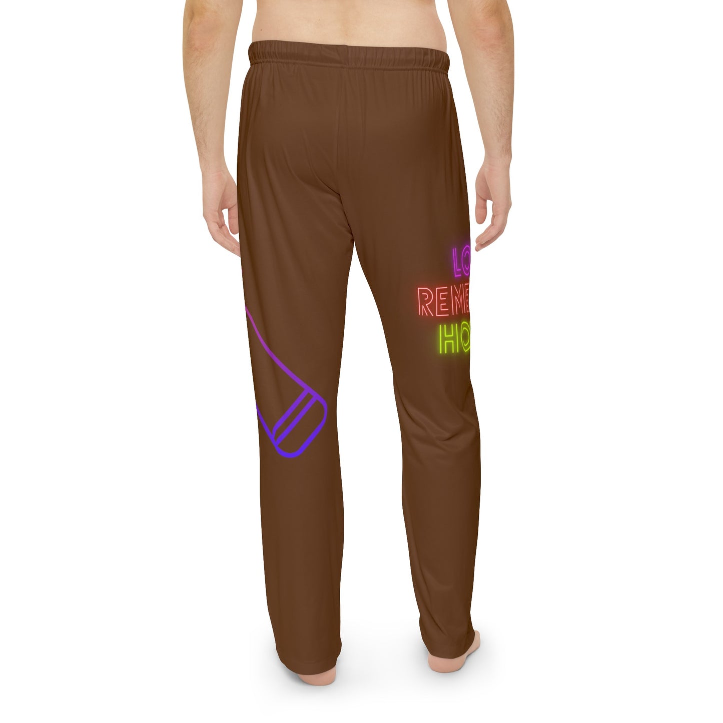 Men's Pajama Pants: Music Brown