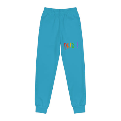 Youth Joggers: LGBTQ Pride Turquoise