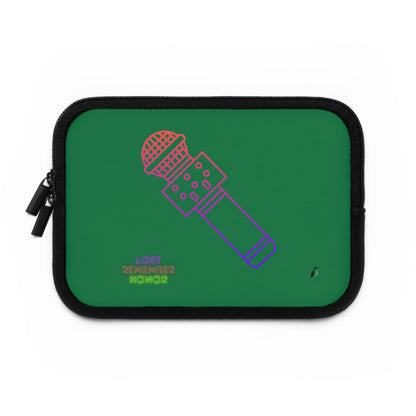 Laptop Sleeve: Music Dark Green