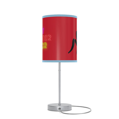 Lamp on a Stand, US|CA plug: Wrestling Dark Red