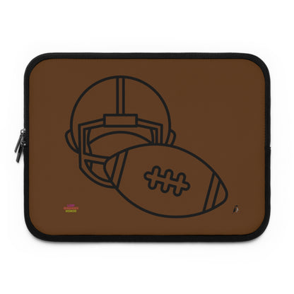 Laptop Sleeve: Football Brown