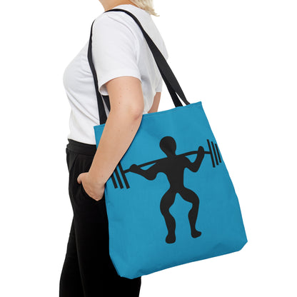 Tote Bag: Weightlifting Turquoise