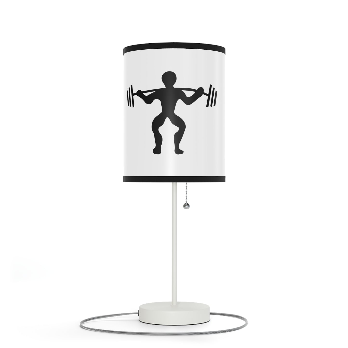 Lamp on a Stand, US|CA plug: Weightlifting White