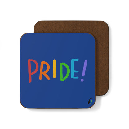 Hardboard Back Coaster: LGBTQ Pride Dark Blue