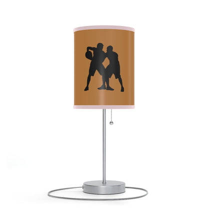 Lamp on a Stand, US|CA plug: Basketball Lite Brown