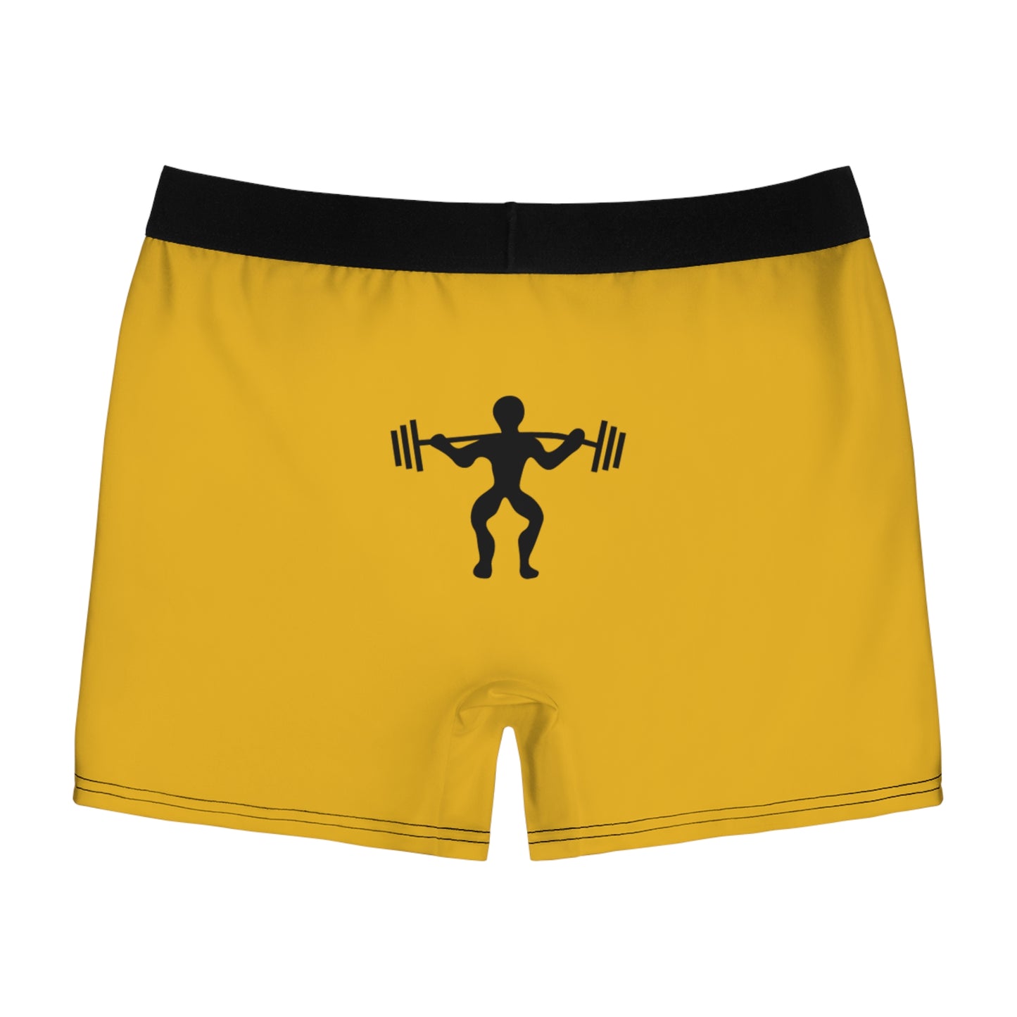 Men's Boxer Briefs: Weightlifting Yellow