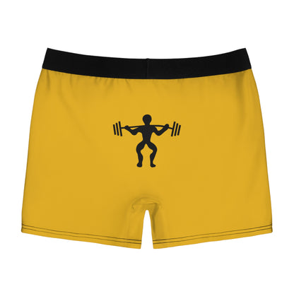 Men's Boxer Briefs: Weightlifting Yellow