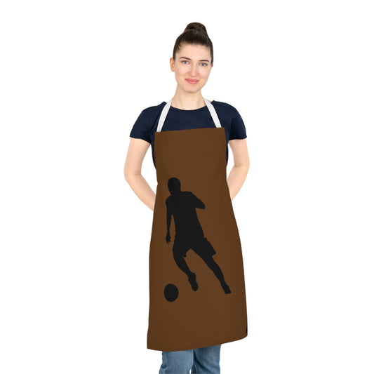 Adult Apron: Soccer Brown