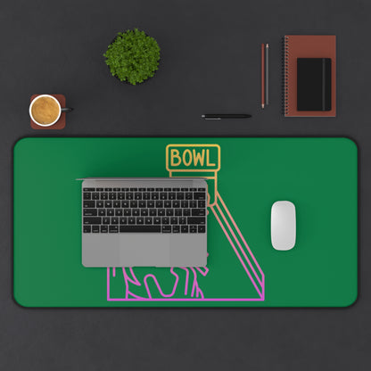 Desk Mat: Bowling Dark Green