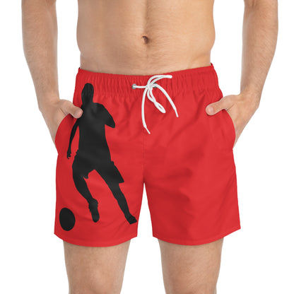 Swim Trunks: Soccer Red