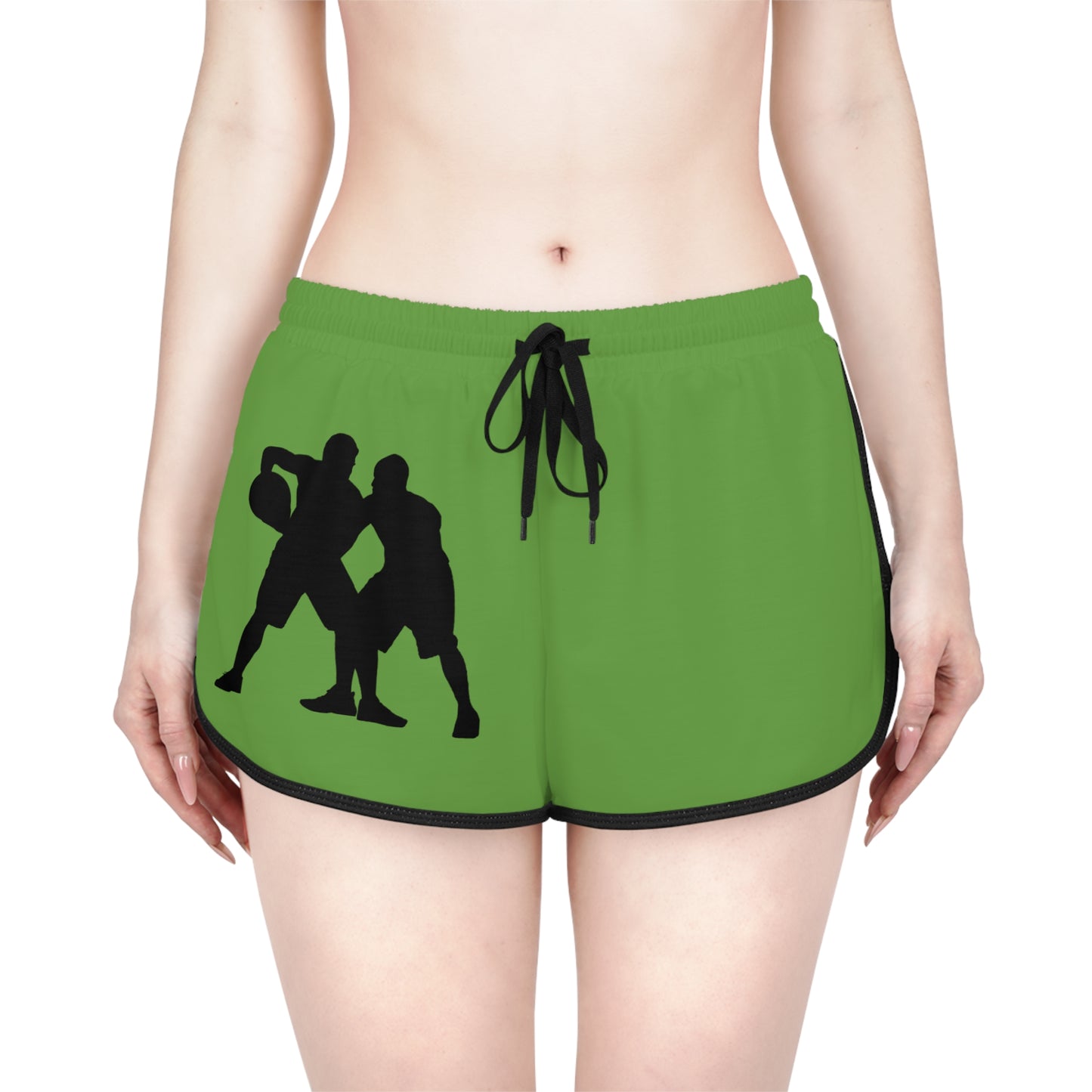 Women's Relaxed Shorts: Basketball Green