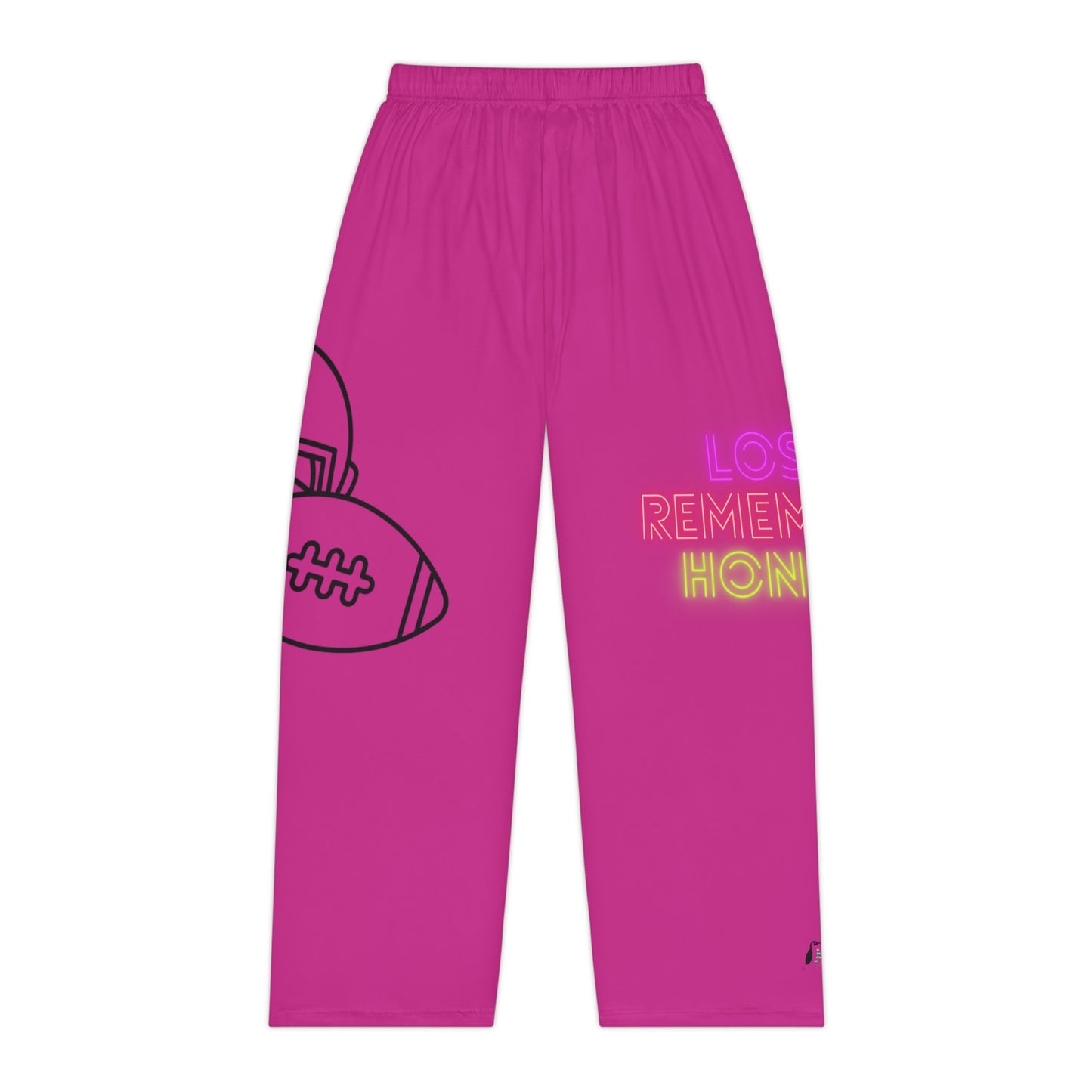 Women's Pajama Pants: Football Pink