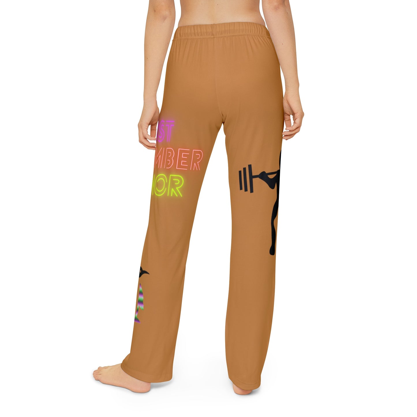 Kids Pajama Pants: Weightlifting Lite Brown