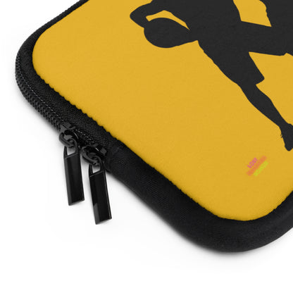 Laptop Sleeve: Basketball Yellow