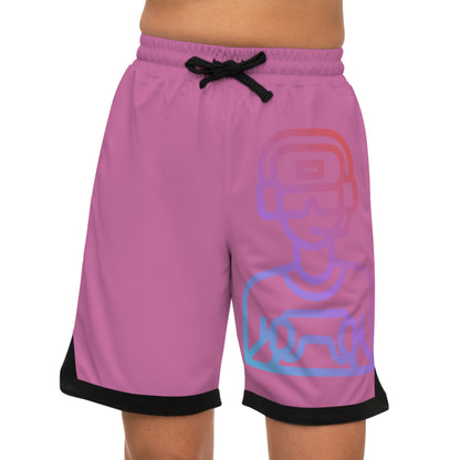 Basketball Rib Shorts: Gaming Lite Pink