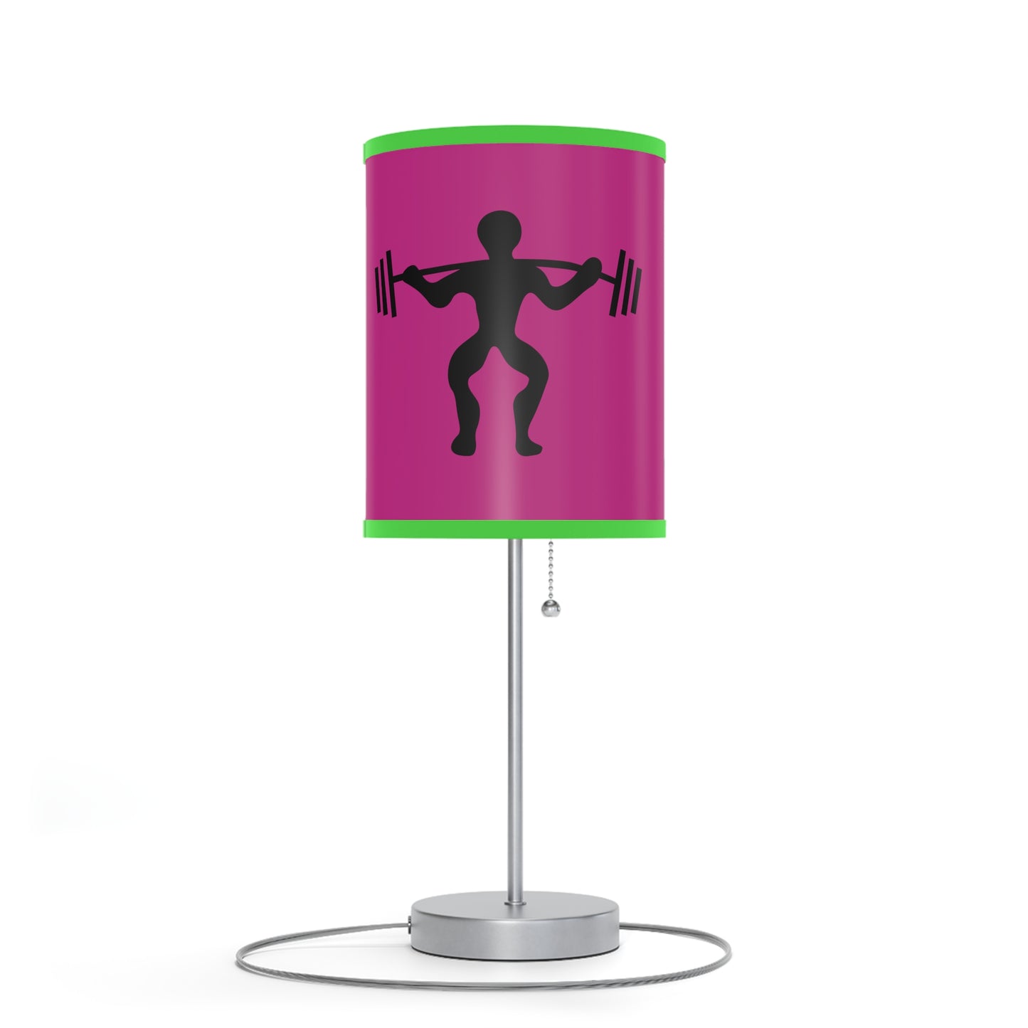 Lamp on a Stand, US|CA plug: Weightlifting Pink