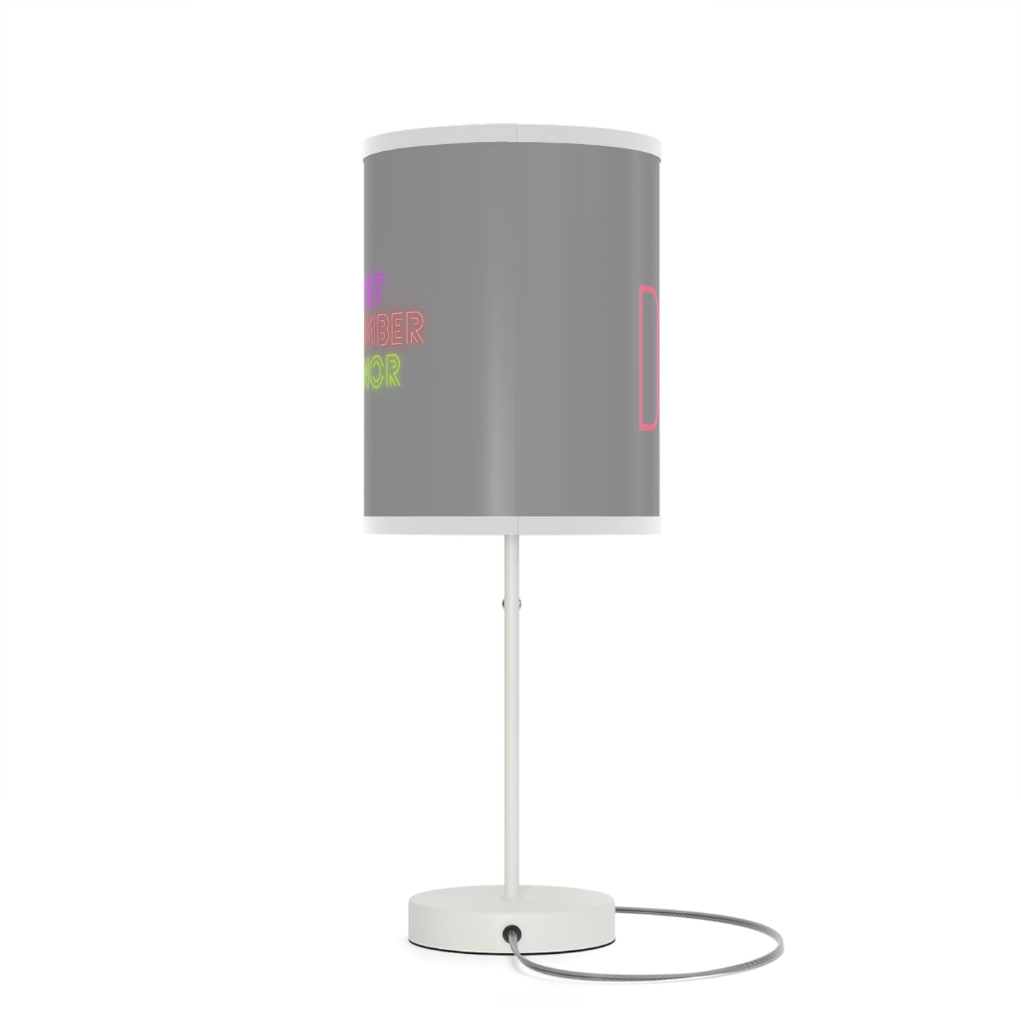 Lamp on a Stand, US|CA plug: Fight Cancer Grey