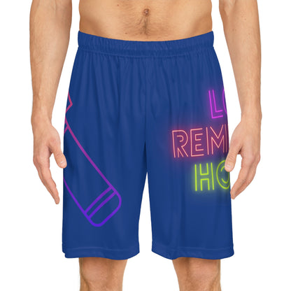 Basketball Shorts: Music Dark Blue