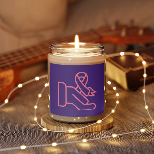 Scented Candle, 9oz: Fight Cancer Purple