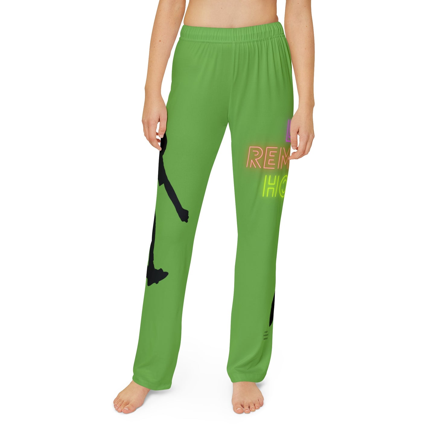 Kids Pajama Pants: Skateboarding Green