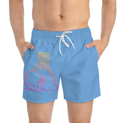 Swim Trunks: Bowling Lite Blue