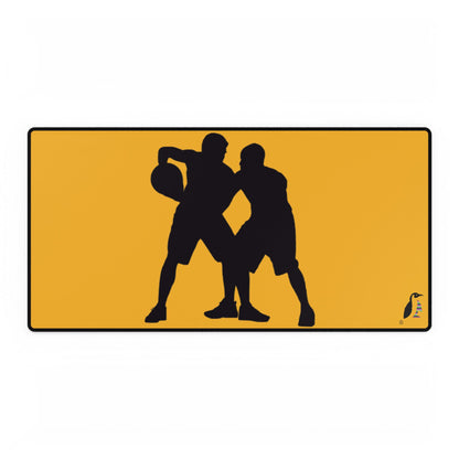 Desk Mats: Basketball Yellow