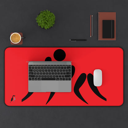 Desk Mat: Wrestling Red