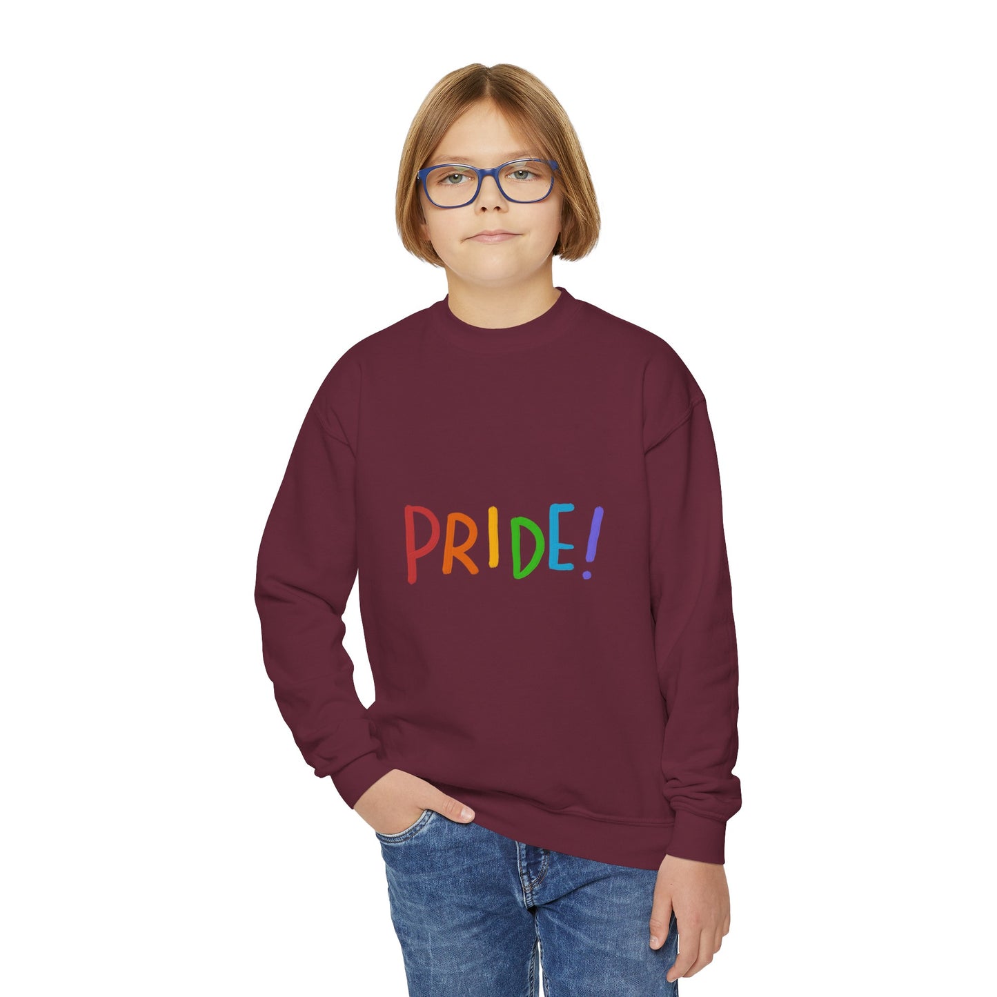 Youth Crewneck Sweatshirt: LGBTQ Pride