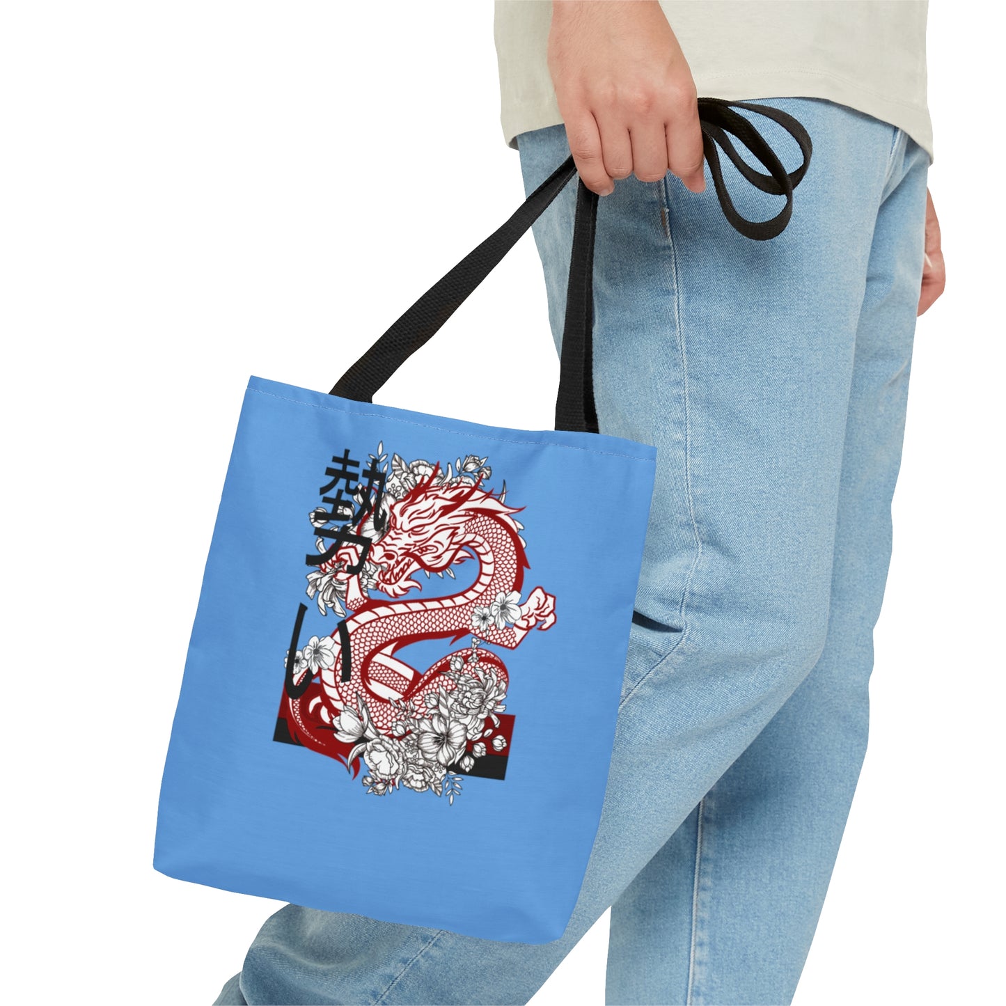 Tote Bag: Dragons Lite Blue