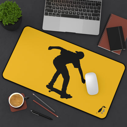 Desk Mat: Skateboarding Yellow