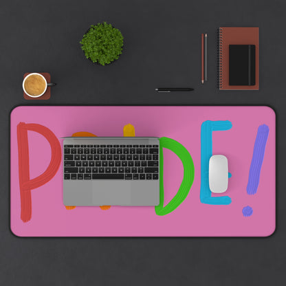 Desk Mat: LGBTQ Pride Lite Pink