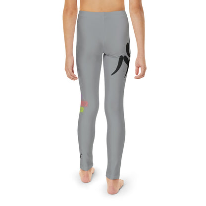 Youth Full-Length Leggings: Wrestling Grey